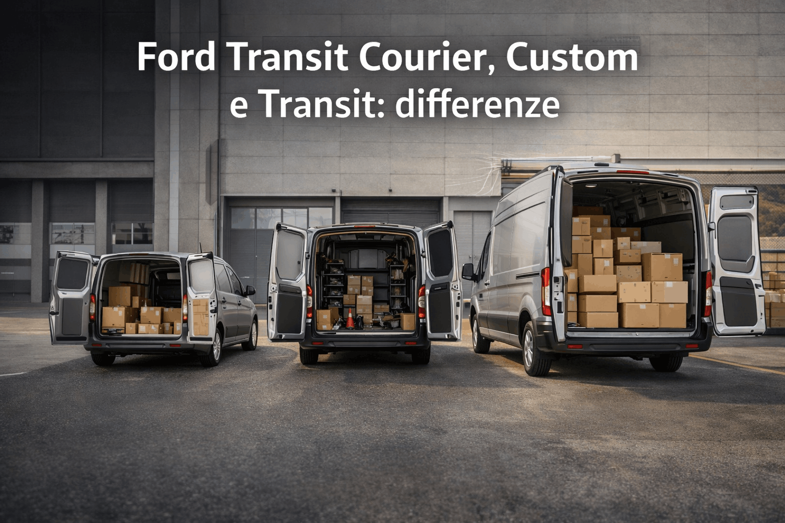 Ford Transit Courier Custom Van Differenze (1)
