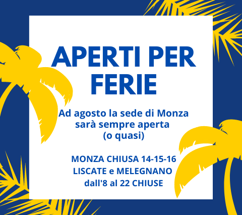 APERTI PER FERIE 2021